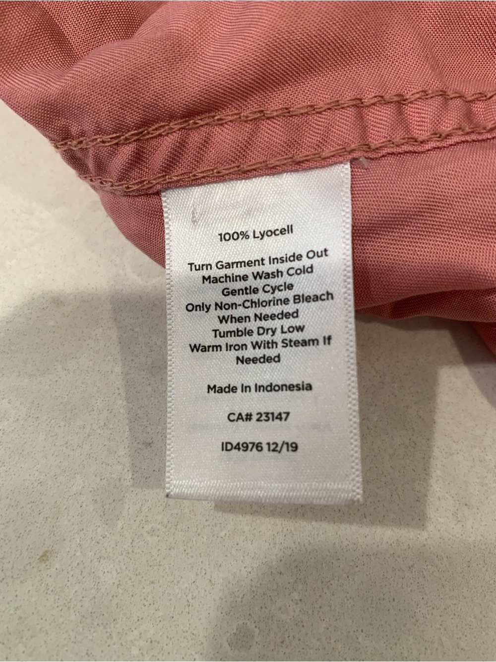 Talbots Dusty Rose Blouse with roll tab long sleeves XL Gently Used loose fit - Picture 4 of 8
